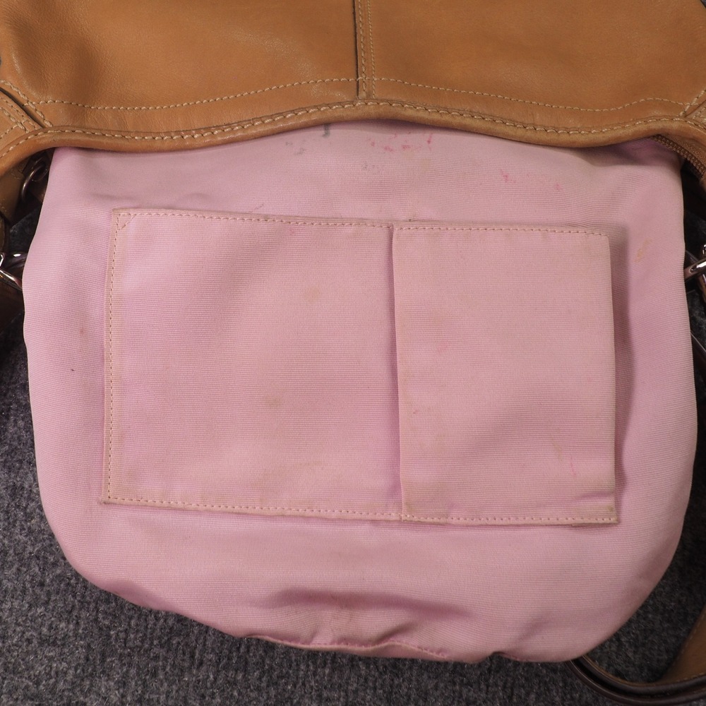 Coach Bleecker F13353 Bucket Bag British Tan Leather Shoulder Crossbody - Picture 7 of 16
